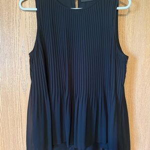 Apt. 9 Black Pleated Blouse